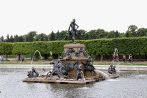 One of the fountains in the Upper Gardens
