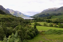 Glenfinnan Viaduct looking out from the train