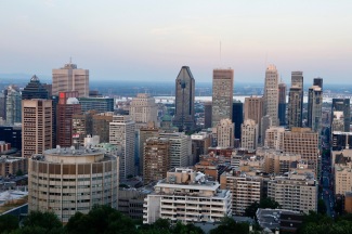 Montreal from the lookout