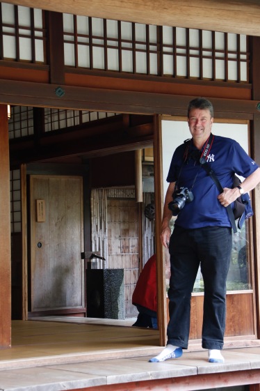 Phil at Nomura Samurai House, Kanazawa, Japan